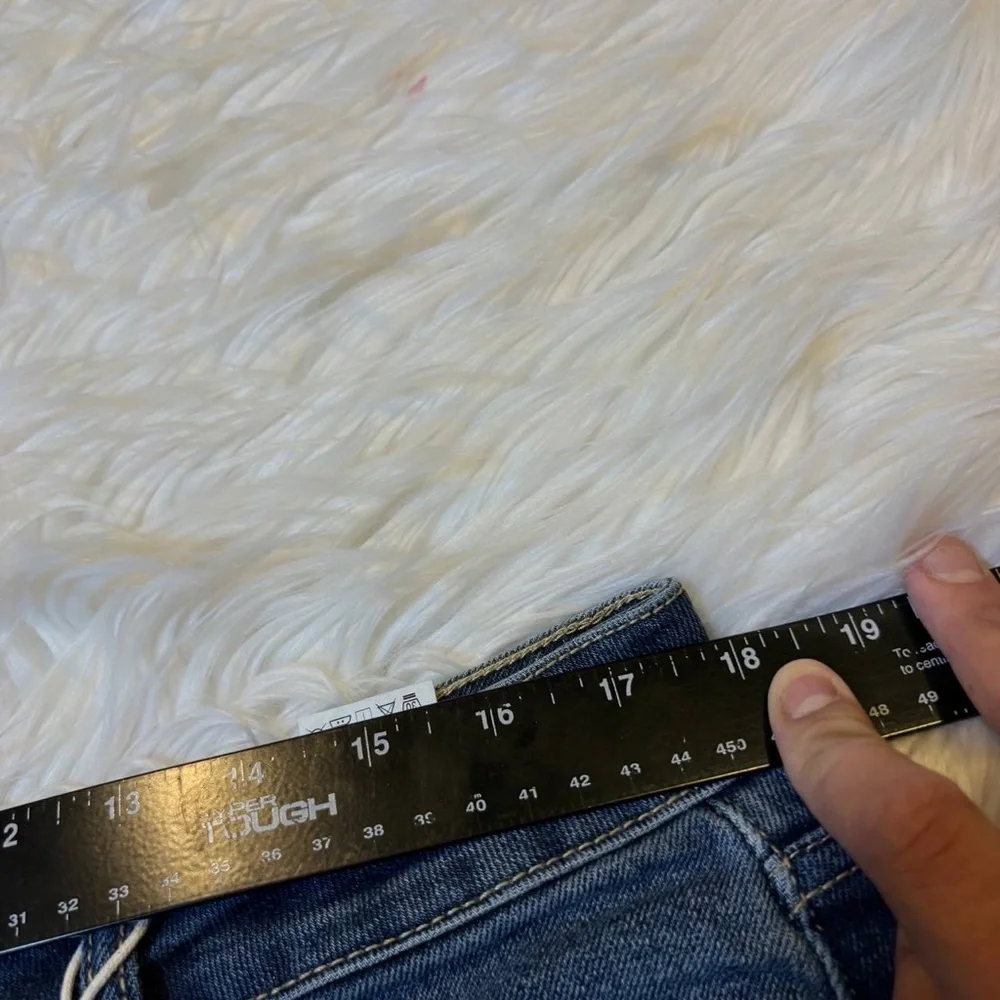 Flamingals Straight Leg Boyfriend Jeans for Women Trendy Mid Rise Wash Stretchy - Picture 8 of 11
